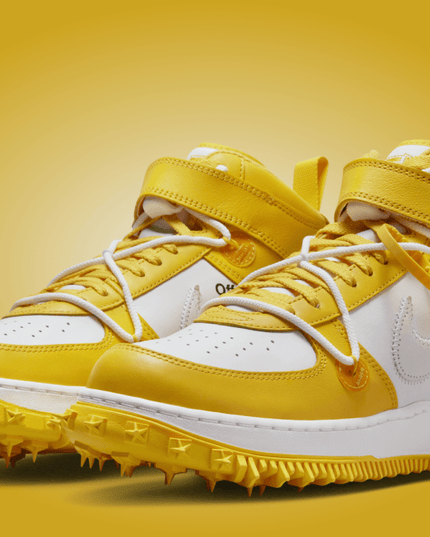 Nike Air Force 1 Mid x Off-White™ DR0500-101 Sneaker Sarı Günlük Spor Ayakkabı