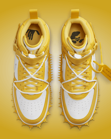 Nike Air Force 1 Mid x Off-White™ DR0500-101 Sneaker Sarı Günlük Spor Ayakkabı
