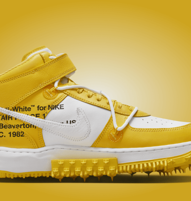Nike Air Force 1 Mid x Off-White™ DR0500-101 Sneaker Sarı Günlük Spor Ayakkabı