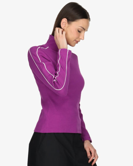 Nike W NSW LS Top Mock SW Kadın Spor Üst Uzun Kollu Tişört FV4990-505